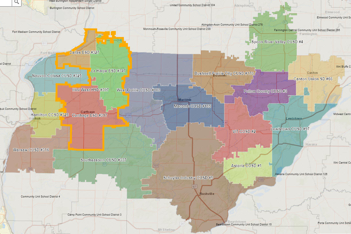 ROE26 School District Boundary Map